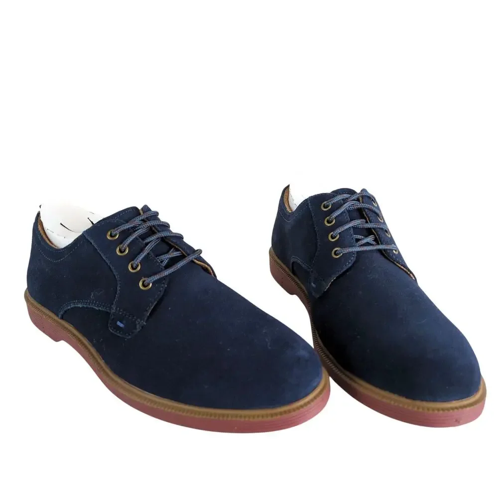Florsheim Supacush Blue Suede Leather Oxford Dress Shoes, Boy's 6.5 New w/o Tags